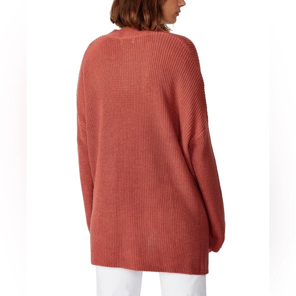 Cotton On Women's Archy Cardigan Sweater Size Medium Canyon Rose Marsala Twist - Picture 3 of 16